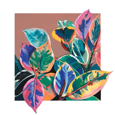 Boho Rubber Plant by Weekday Best multi panel art
