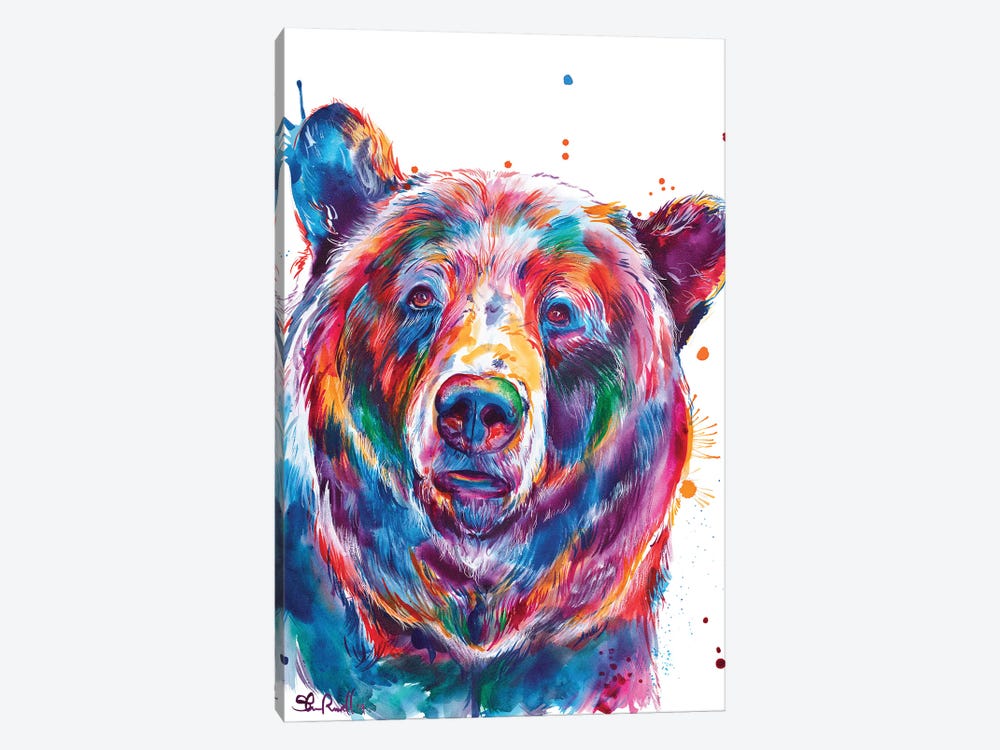 Black Bear by Weekday Best 1-piece Canvas Artwork