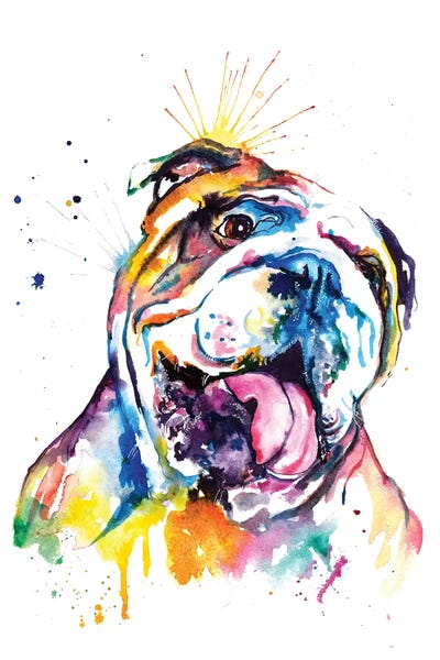 Bulldog by Weekday Best metal wall art