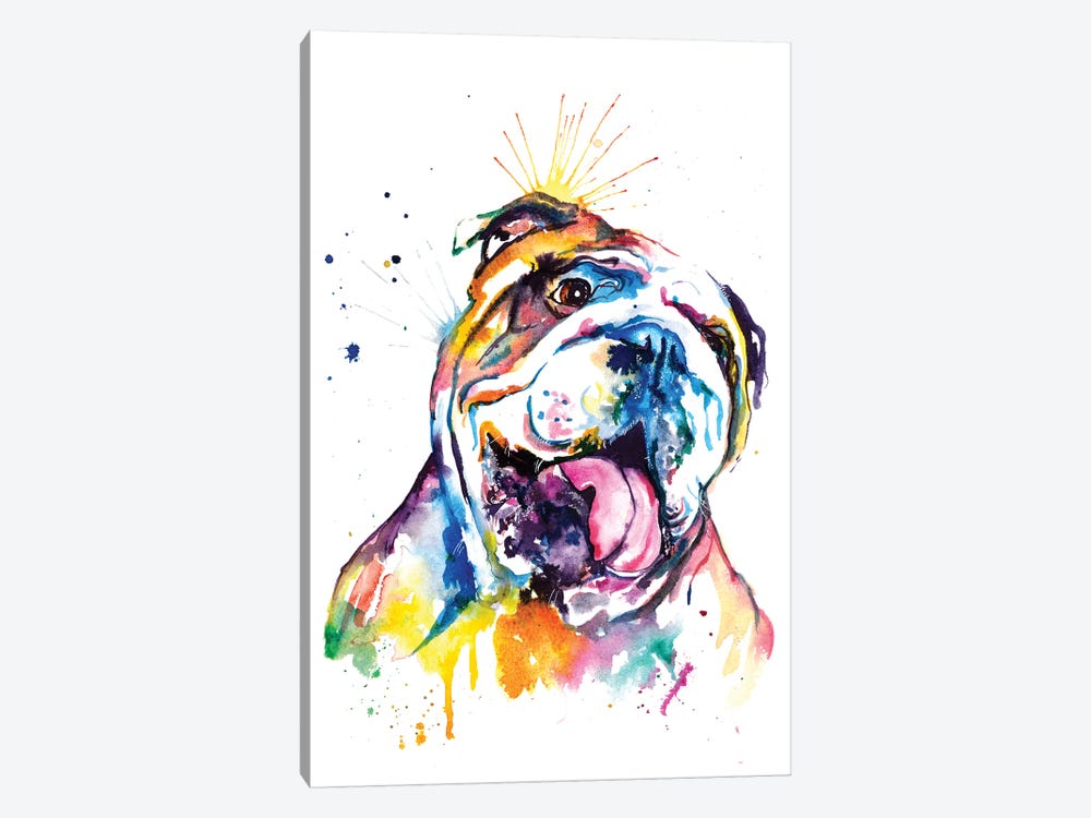 Bulldog by Weekday Best 1-piece Canvas Art Print
