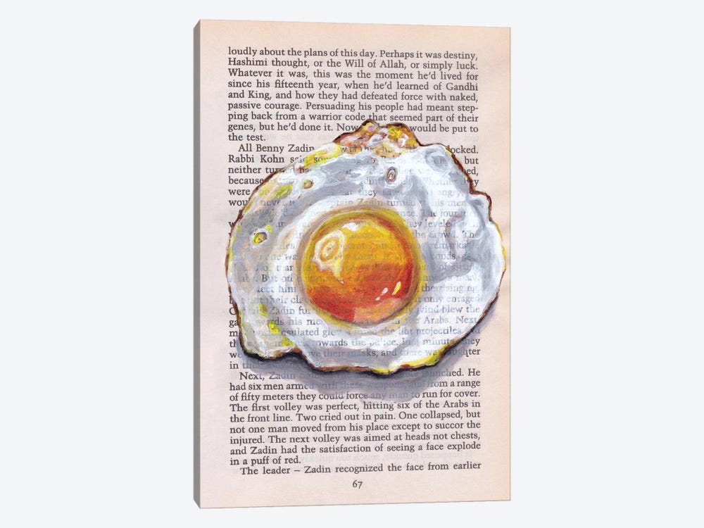 Fried Eggs by Silan Chen 1-piece Canvas Print
