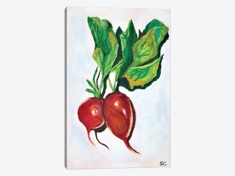 Beetroots by Silan Chen 1-piece Canvas Art Print