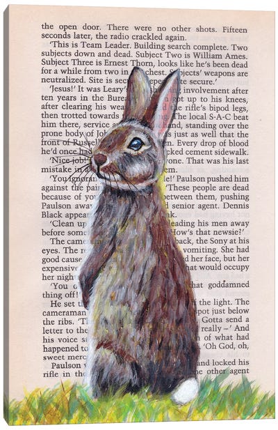 Rabbit Canvas Art Print - Easter Art