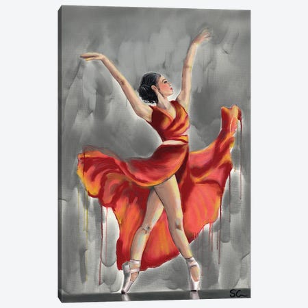 Dance With Me Canvas Print #SNC47} by Silan Chen Canvas Wall Art