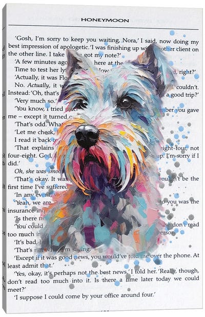 Dog Canvas Art Print - Silan Chen