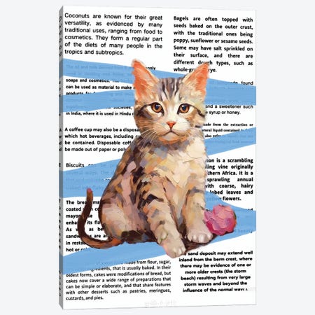 Cat Canvas Print #SNC76} by Silan Chen Canvas Print