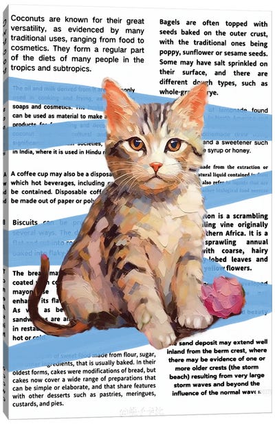 Cat Canvas Art Print - Silan Chen