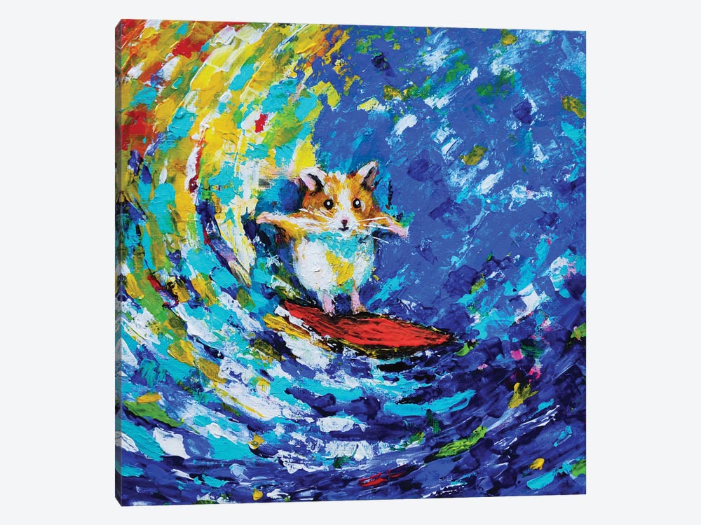 Little Surfer by Silan Chen 1-piece Canvas Art Print
