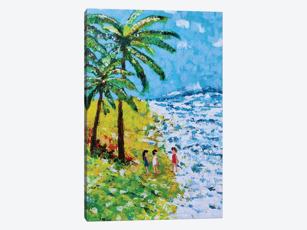 One Day At Beach by Silan Chen 1-piece Canvas Art Print