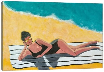 Hot Sand Canvas Art Print - Silan Chen