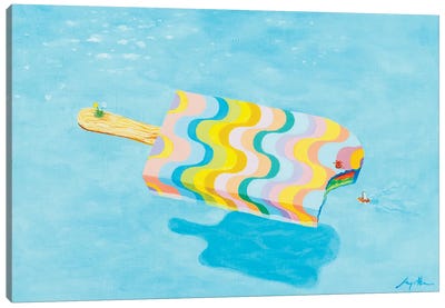 Pool 982 Canvas Art Print - Similar to David Hockney