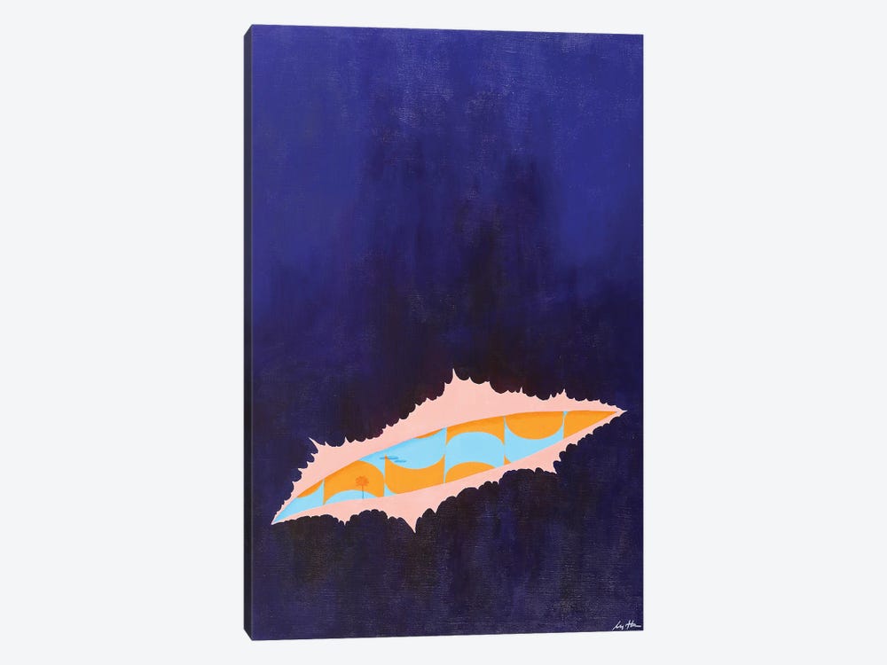 Blue 341 by Sanghee Ahn 1-piece Canvas Art Print