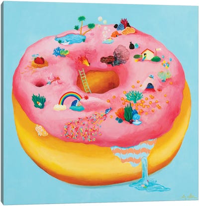 Doughnut 835 Canvas Art Print - Sanghee Ahn