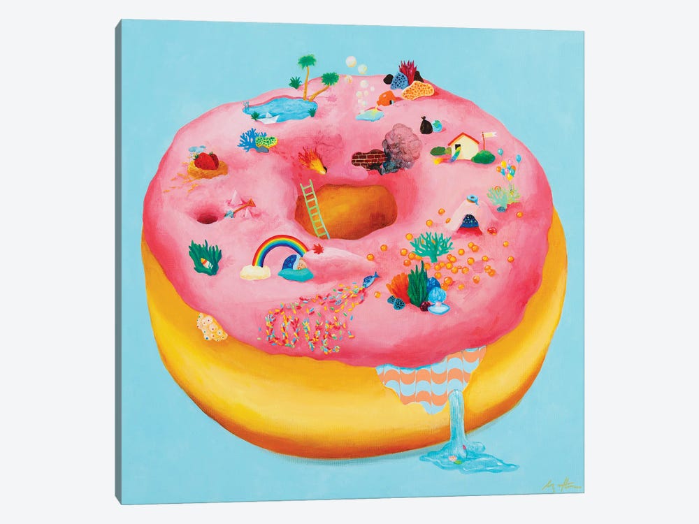 Doughnut 835 by Sanghee Ahn 1-piece Canvas Wall Art