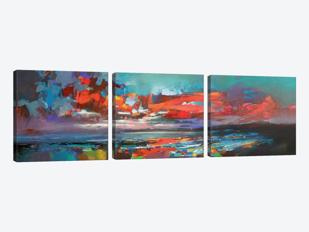 Cowal Red by Scott Naismith 3-piece Canvas Print