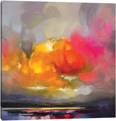 Rose Cumulus Study II Canvas Art Print - Sunsets & The Sea