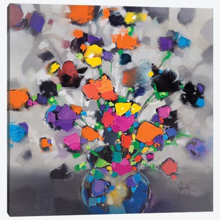 Floral Spectrum I Canvas Print #SNH129} by Scott Naismith Art Print