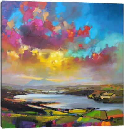 Struie Hill Dornoch Canvas Art Print - Cloudy Sunset Art