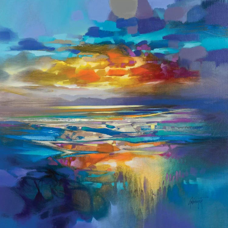 Liquid Cyan by Scott Naismith canvas print
