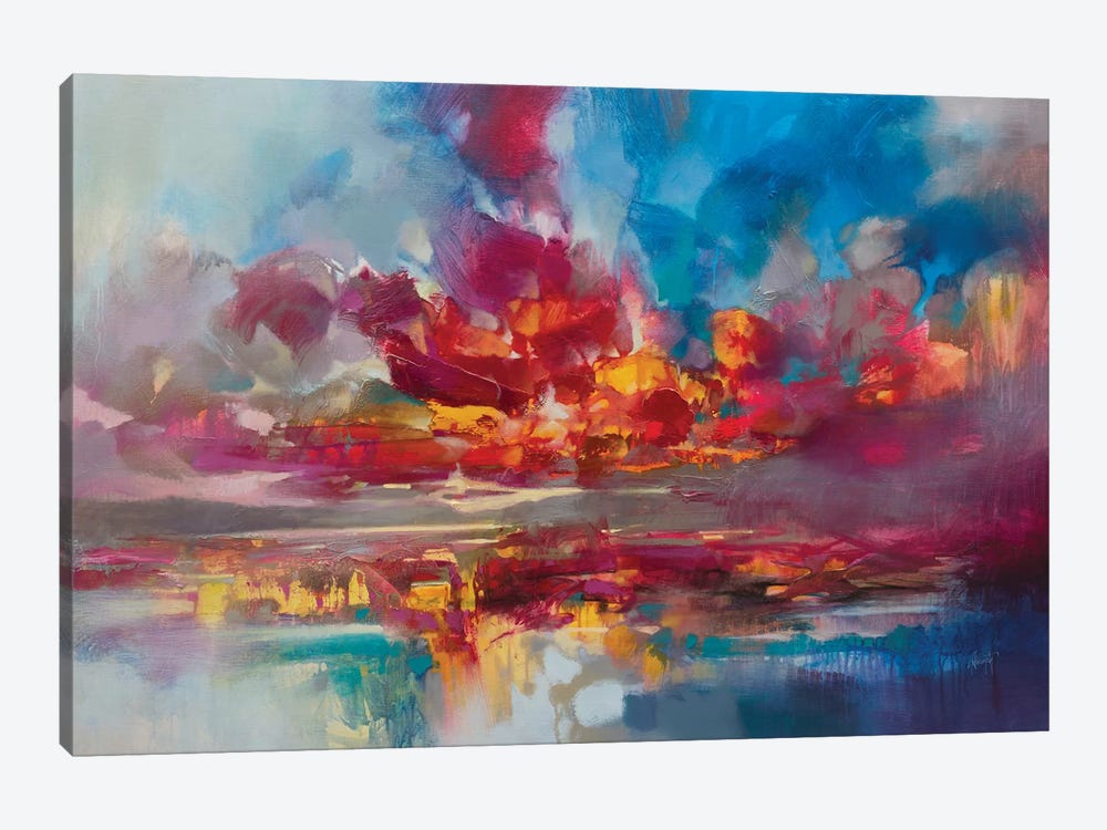 Red Energy by Scott Naismith 1-piece Canvas Artwork