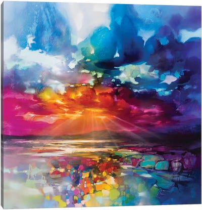 Sun's Energy Canvas Art Print - Colorful Abstracts