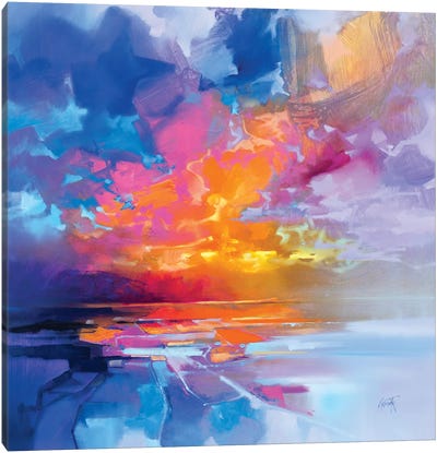 Skye Sunset Fragments Canvas Art Print - Colorful Abstracts