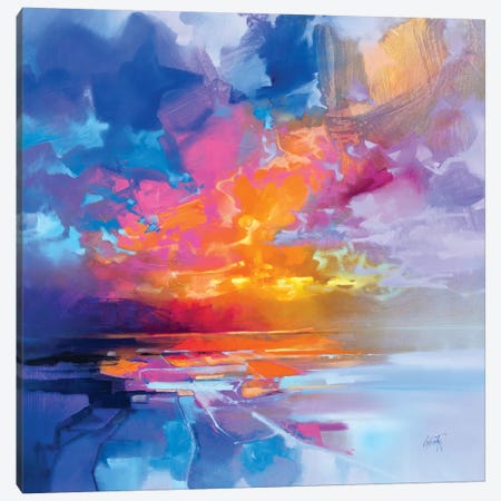 Skye Sunset Fragments Canvas Print #SNH143} by Scott Naismith Canvas Art Print