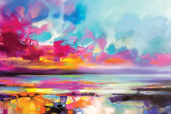 Colorful Abstracts: Da Capo Magenta by Scott Naismith