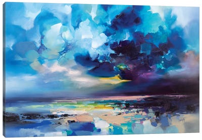 Harris Fractals Canvas Art Print - Pantone 2020 Classic Blue