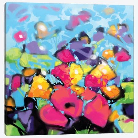 Scattered Colour II Canvas Print #SNH159} by Scott Naismith Canvas Artwork