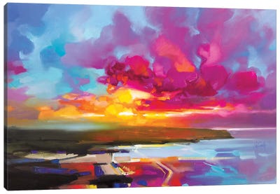 Euphoric Glow 2 Canvas Art Print - Cloudy Sunset Art