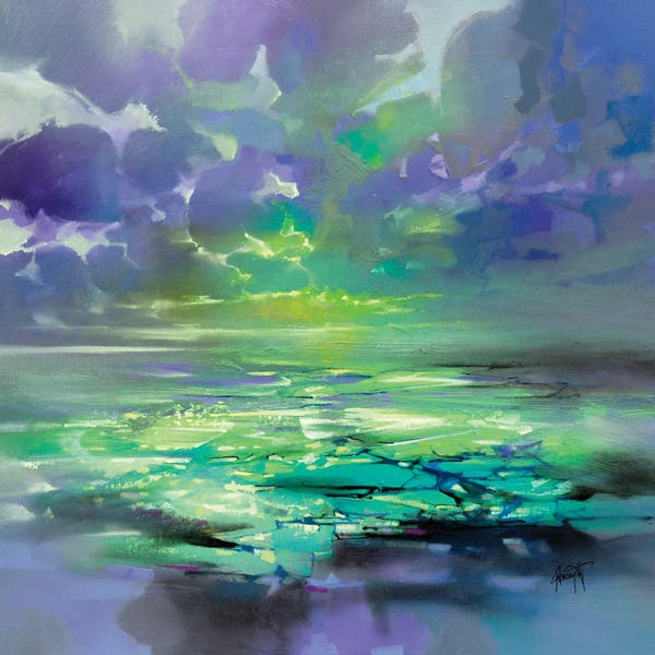Cloudy Sunsets: Electric Green by Scott Naismith
