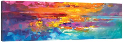 Spectrum Sunrise Canvas Art Print - Large Colorful Accents