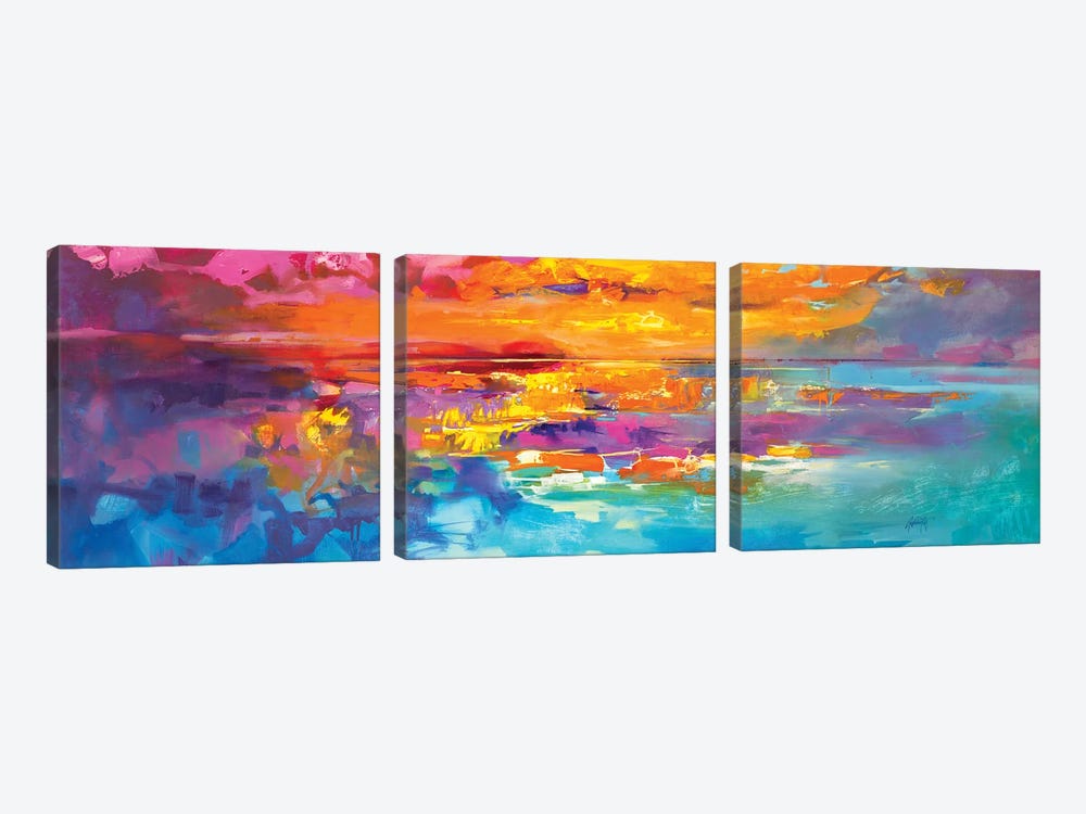 Spectrum Sunrise by Scott Naismith 3-piece Canvas Art Print