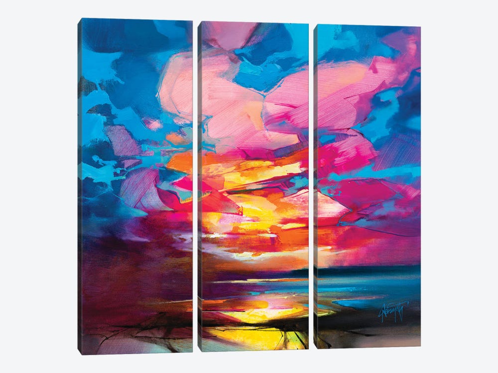 Out Of Chaos I by Scott Naismith 3-piece Canvas Wall Art