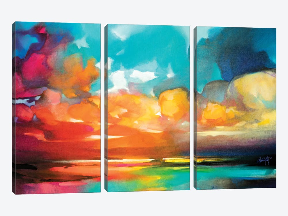 Cloud Spectrum by Scott Naismith 3-piece Canvas Print