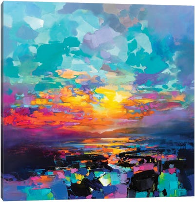 Beyond The Chaos Canvas Art Print - Sunrise & Sunset Art