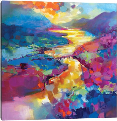 Bridging Loch Leven Canvas Art Print - Colorful Abstracts