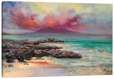 Harris Rocks Canvas Art Print - Pastels