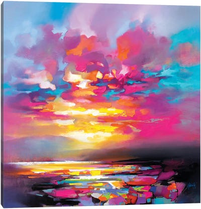 Taoist Colour II Canvas Art Print - Pantone 2023 Viva Magenta