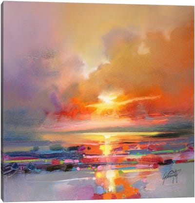 Diminuendo Sky Study III Canvas Art Print - Sunsets & The Sea