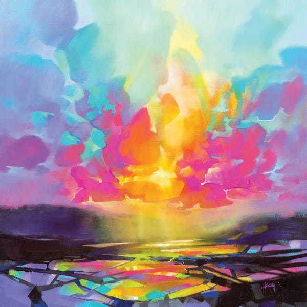 Colorful Abstracts: Magenta Awe II by Scott Naismith