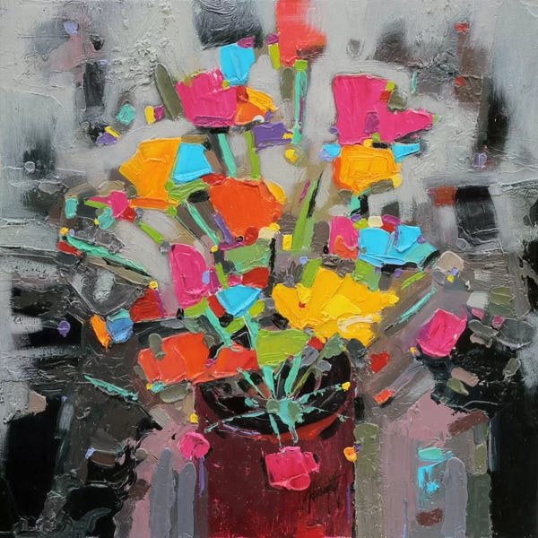 Abstract Floral & Botanical: Bouquet of Colour by Scott Naismith