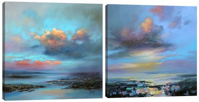 Hebridean Light Diptych Canvas Art Print - Art Sets | Triptych & Diptych Wall Art