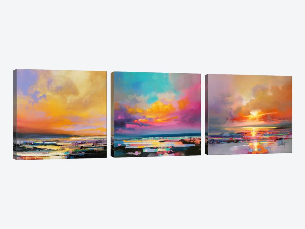 Diminuendo Sky Triptych by Scott Naismith 3-piece Canvas Art