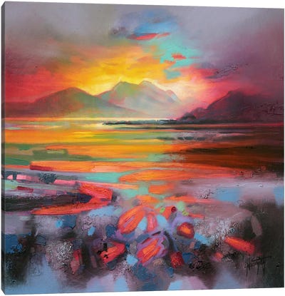 Loch Nevis Canvas Art Print - Beach Sunrise & Sunset Art