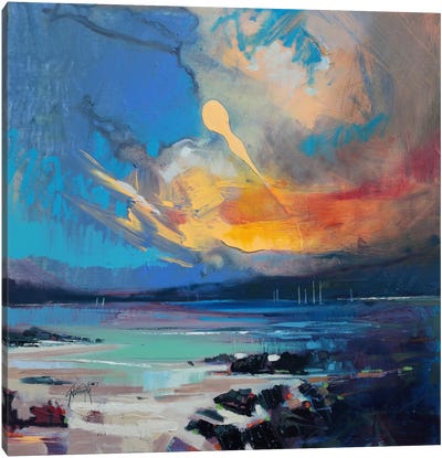 Blustery Sky Hebrides Canvas Art Print - Scott Naismith