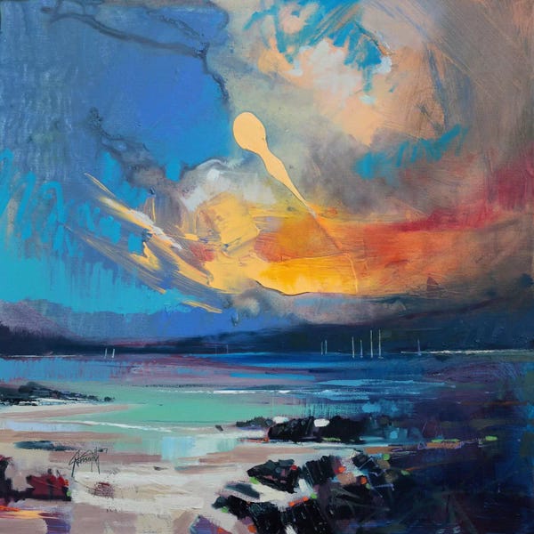 Scott Naismith: Blustery Sky Hebrides by Scott Naismith
