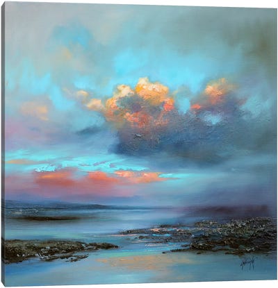 Hebridean Light I Canvas Art Print - Rose Quartz & Serenity
