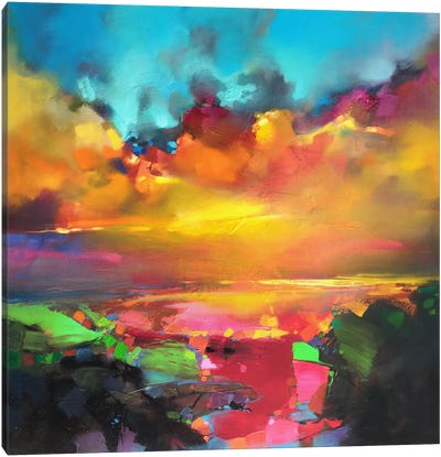 Consonance And Dissonance Canvas Art Print - Cloudy Sunset Art